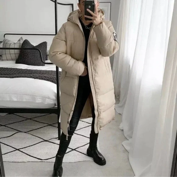 Kangol x H&M Tan Puffer Coat - Picture 3 of 14